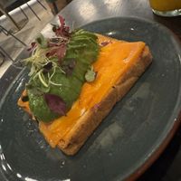 No salmon and avocado toast   at Velada in Barcelona