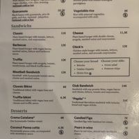 Sandwiches and Desserts   at Velada in Barcelona