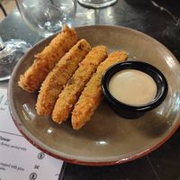 Chicken fingers at Velada in Barcelona