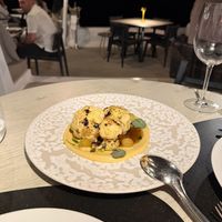 cauliflower dish - the sauce was so amazing at Five Senses in Santorini