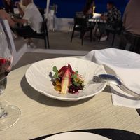 delicious beet salad at Five Senses in Santorini