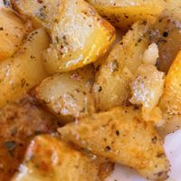 Chimichurri potatoes  at El Celler De Martorell in Martorell