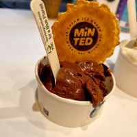Vegan Chocolate Ice Cream at Minted Ice Cream in Glasgow