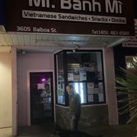 From the street  at Mr Banh Mi in San Francisco