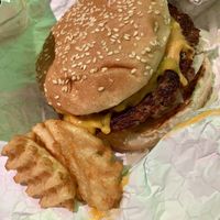 Cheeze burger  at Soy Boys in Toronto