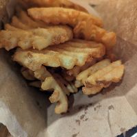 Waffle Fries at Soy Boys in Toronto