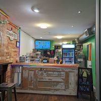 Sitting area at Soy Boys in Toronto