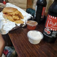 Chicken burger at Soy Boys in Toronto