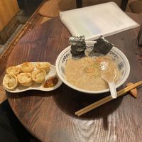 Recommend ramen and spicy Gyoza  at Yakuzenshokudo Chabuzen in Tokyo