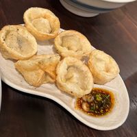 Spicy gyoza   at Yakuzenshokudo Chabuzen in Tokyo