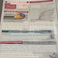 Anti-vaxx page from the menu, translated using Google translate  at Yakuzenshokudo Chabuzen in Tokyo