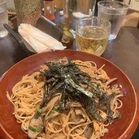 Soy Sauce Ramen Pasta 1200 YEN at Yakuzenshokudo Chabuzen in Tokyo