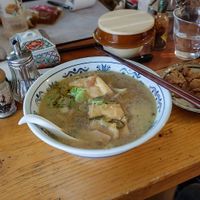 Brown rice yeast "dragon" ramen at Yakuzenshokudo Chabuzen in Tokyo
