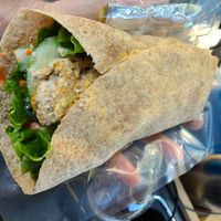 Falafel wrap at City Roast Coffee in Red Deer