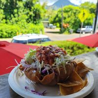 Vegi taco salad at Tropical Taco in Hanalei
