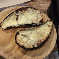 Grilled aubergine at Fogar do Santiso in Santiago De Compostela