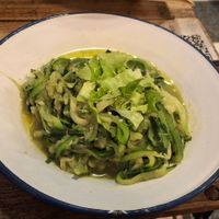 Zucchini noodles at Fogar do Santiso in Santiago De Compostela