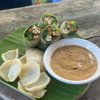Gado gado snack rolls  at Wae Molas Cafe in 