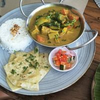 Vegetable curry at Wae Molas Cafe in 