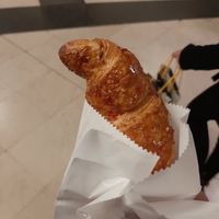 Vegan croissant with berry filling at YB (Yoghurt Barn) by Autogrill Belgium in Brussels