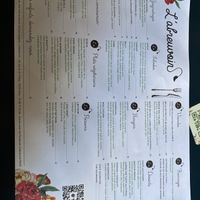 Menu  at L'Abreuvoir in Paris