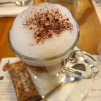 Vegan cappuccino at L'Abreuvoir in Paris