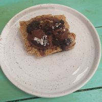 Vegan dessert at The Buzzy Bee in Manchester