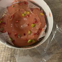 Strawberry cake donut  at Soy Stories in Fukuoka