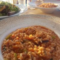 Risotto at Aeoli Restaurant in Paros