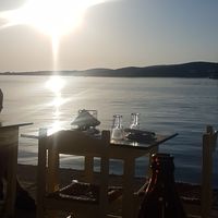 View at Aeoli Restaurant in Paros