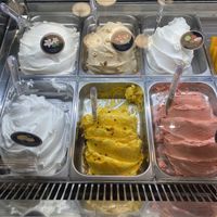 Vegan selection of gelatos and sorbets  at Mona Lisa L' Atelier Del Gelato - Athens in Athens