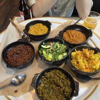 Large vegan platter   at Mosob in Glasgow