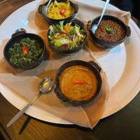 Vegan platter  at Mosob in Glasgow