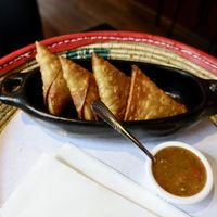 Vegan Sambusa  at Mosob in Glasgow