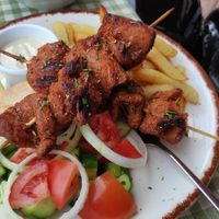 Vegan Skewers at Raphael's Restaurant in Ayia Napa