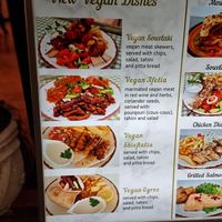 Menu at Raphael's Restaurant in Ayia Napa