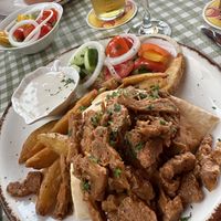 Vegan gyros  at Raphael's Restaurant in Ayia Napa