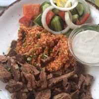 Vegan afelia   at Raphael's Restaurant in Ayia Napa