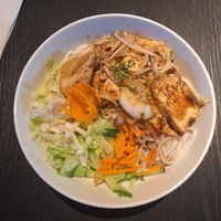 Rice noodles with tofu (and it was supposed to be with lemongrass) at Vina in Graz