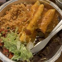 Tempeh enchiladas (no dairy)  at El Indio in Gainesville
