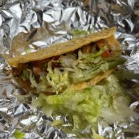 Hard shell Tempeh Taco at El Indio in Gainesville