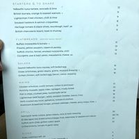Lunch menu at The Lighterman in North London