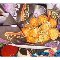Vegan Garlic Not Knots at PLAY Arcade in New Bedford