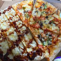 Pizza and cheese and marmite bread   at Papa John's in Chesterfield