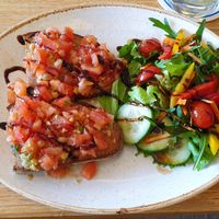 Bruschetta mit Salat 🥗😋 at Mary's Café Lounge in Neuburg An Der Donau