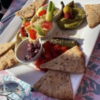 Hummus platter  at V-Spot in New Hope