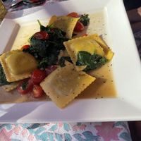 Spinach & cheese ravioli  at V-Spot in New Hope