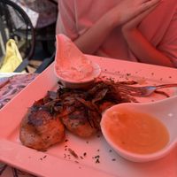 Forgot to take a picture before we started eating   at V-Spot in New Hope