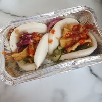 Steamed Bao Buns: Tofu & Siracha at Sukoya in Manchester