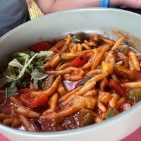 Pljukanci 3 colours  at Papillon Restaurant & Pizzeria in Pula